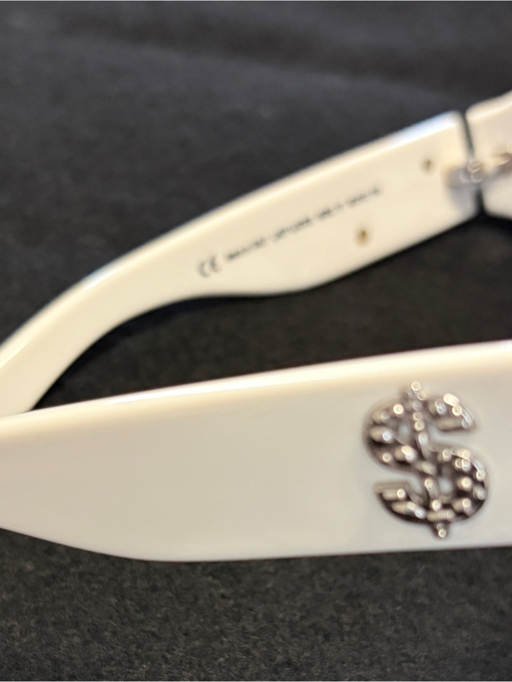Vintage Y2K Juicy Couture "Lady Luck" Sunglasses in White (Made in Italy) - Picture 7 of 12